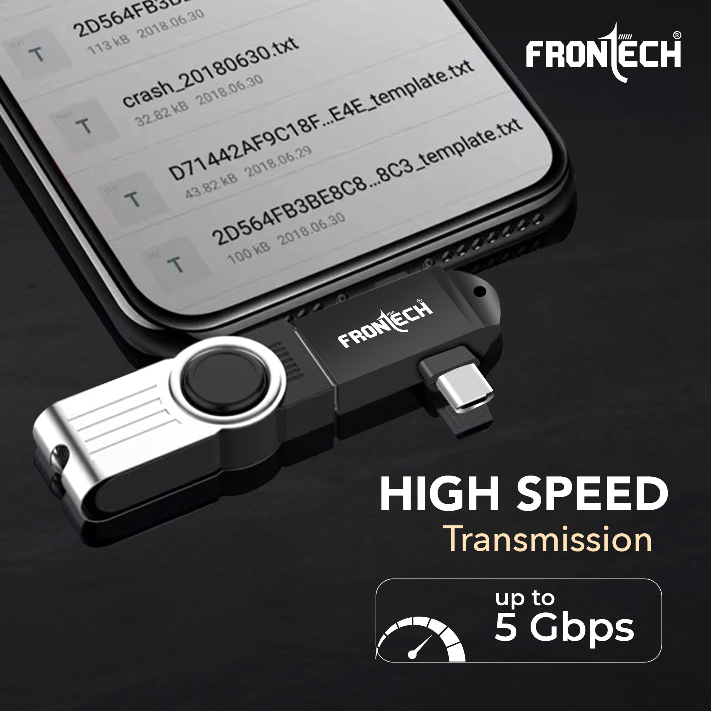 Frontech Dual Interface OTG Converter – USB to Type-C & 8-Pin Converter for Android & iOS (NC-0046). Frontech Dual Interface OTG Converter – USB to Type-C & 8-Pin Converter for Android & iOS (NC-0046).